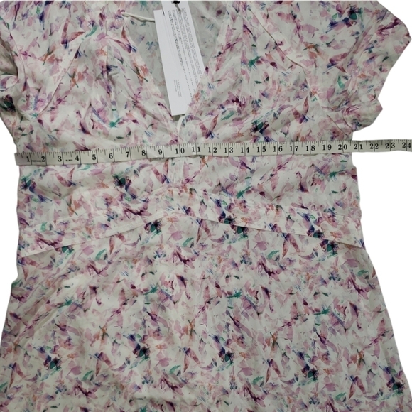 NWT IRO Bago Printed V Neck Mini Dress Size 38 / M - Picture 7 of 11